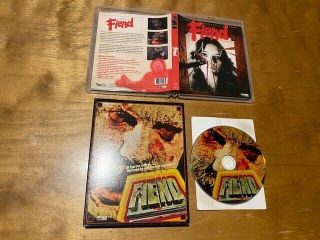 Fiend Blu Ray Massacre Video Rare Slipcover Limited Collector 
