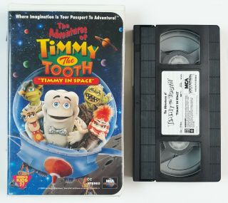The Adventures Of Timmy The Tooth: Timmy In Space (vhs,  1996) Rare Htf Case