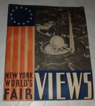 Rare 1939 Views Of The York Worlds Fair Souvenir Book