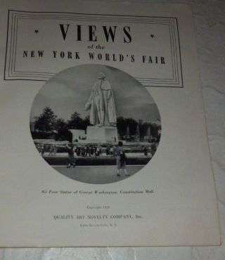 RARE 1939 Views of The York Worlds Fair Souvenir Book 2