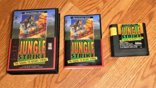 Authentic Rare Jungle Strike For Sega Genesis Mega Drive Cdx Nomad