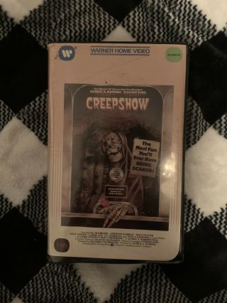 Creepshow 1982 Warner Home Video Vhs Tape Clamshell Rare Cult Horror