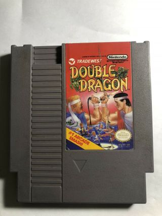 Rare Authentic Double Dragon (nintendo Entertainment System,  1988) - -