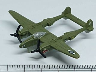 Micro Machines Aircraft Ww - Ii Lockheed P - 38 Lightning 3 Rare