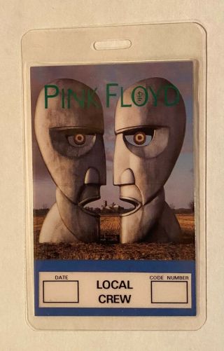 Pink Floyd 25th Anniversary World Tour 1994 Backstage Pass Local Crew Very Rare