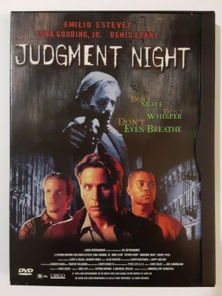 Judgment Night Dvd 1998 Emilio Estevez Cuba Gooding Jr Stephen Dorff Rare Oop