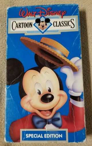 Walt Disney Cartoon Classics Special Edition Vhs Video Rare Release 1988 Vgc