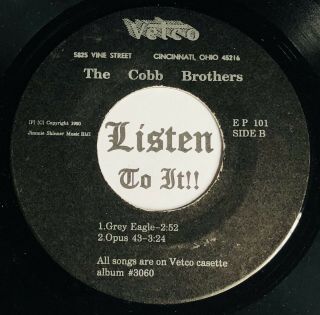 Ohio Bluegrass Ep 45 The Cobb Brothers Next Bus To Toledo,  3 Vetco Rare Hear