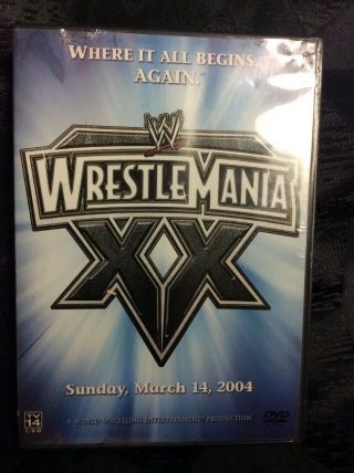Wrestlemania Xx (20) Sunday,  March14,  2004,  Out Of Print,  Rare Dvd