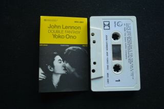 John Lennon Yoko Ono Double Fantasy Rare Australian Cassette Tape The Beatles