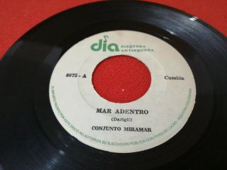Conjunto Miramar / Mar Adentro / Chela Rare 45 Rpm Cumbia Acordeon Listen