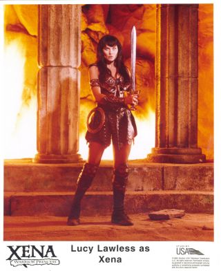 Xena Warrior Princess Rare Official Promo 8x10 Photo Lucy Lawless Xena W/sword