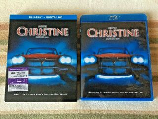 Christine Blu - Ray,  Rare Slipcover 1983 Horror John Carpenter Stephen King