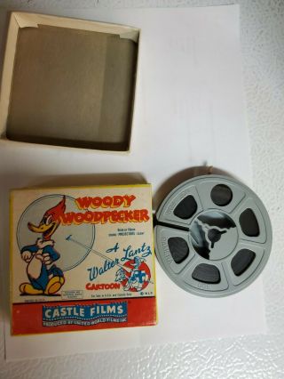Castle Films 509 Woody Woodpecker Operation Sawdust 3 Inch Reel 8mm Film Rare