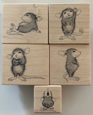 House Mouse Rare 5 Characters Maxwell Amanda Mudpie Muzzy Monica Stamps