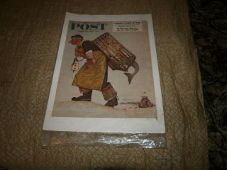 Rare The Saturday Evening Post: August 20,  1955; Norman Rockwell,  Nude Mermaid