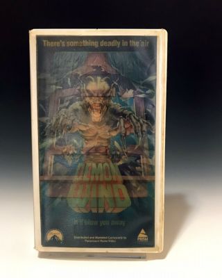 Demon Wind Rare Lenticular Vhs 1990 Paramount Home Video Prism Entertainment