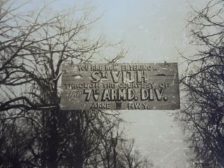 4 Rare Ww2 Pictures After The Battle Of Bulge On The Anne Highway.  Very Rare