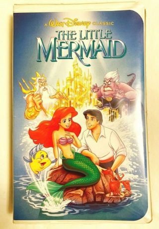 The Little Mermaid Banned Cover RARE Black Diamond Classic Walt Disney VHS 913 2