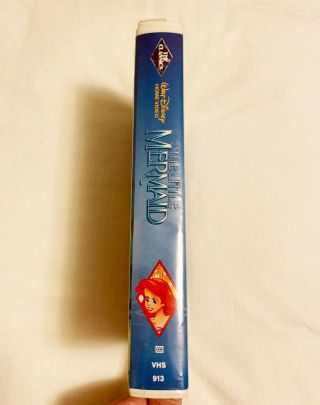 The Little Mermaid Banned Cover RARE Black Diamond Classic Walt Disney VHS 913 3