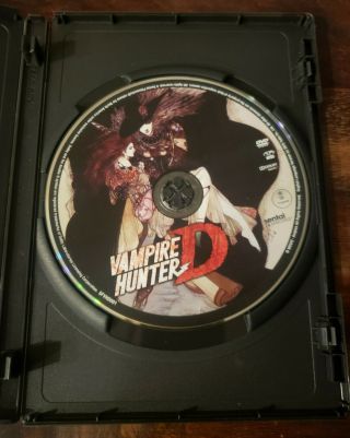 Vampire Hunter D DVD 2015 Remastered Cult Manga Anime Japan Gore Movie RARE OOP 2