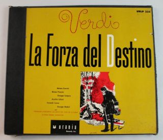 Verdi,  La Forza Del Destino,  3 Lp Box Set,  Classical Opera,  Urania,  Rare