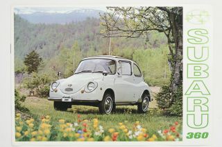 Subaru 360 Vintage Car Dealer Brochure Rare Find