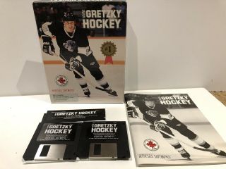 Wayne Gretzky Hockey Pc Game 1988 - 89 Rare Vg Gretzky