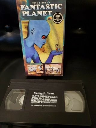Z) Rare Rene Laloux Fantastic Planet Vhs Psychedelic Sci - Fi Animated Classic