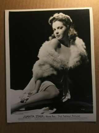 Juanita Stark Stunning Rare Vintage 8/10 Pin - Up Photo Wwii Gi 1940s
