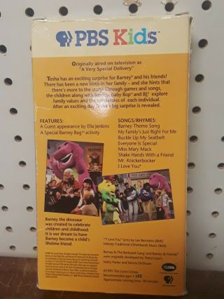 Barney & Friends VHS: Families are Special (PBS Kids Edition) • RARE • 3