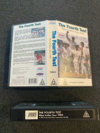 Rare Cricket Vhs Video - " The Fourth Test " - 1995 West Indies V Australia Test