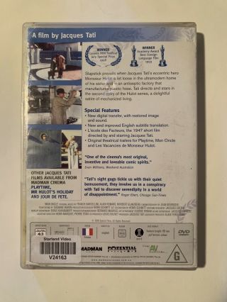 Mon Oncle (French) Jacques Tati - DVD - Region ALL - RARE 2
