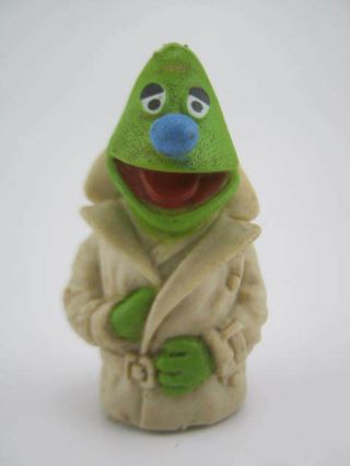 Lefty The Salesman Muppets Finger Puppet Rubber Rare Vintage Sesame Street Htf