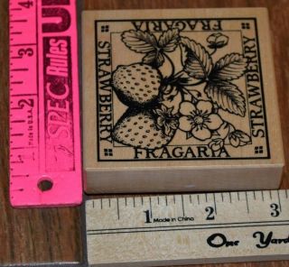 Psx Rubber Stamp G - 1301 Rare,  Fragaria Strawberry,  Made In The Usa 1994