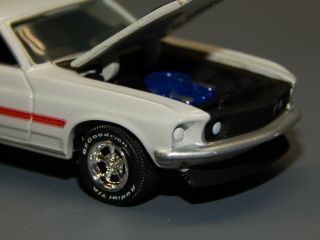 Greenlight 1/64 1969 Ford Mustang MACH I White Black & Red Trim UTH VHTF RARE 3
