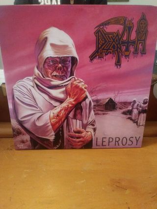Rare Dlx.  Ltd.  Ed.  Death - Leprosy Lp Clear Vinyl - Nm - Look