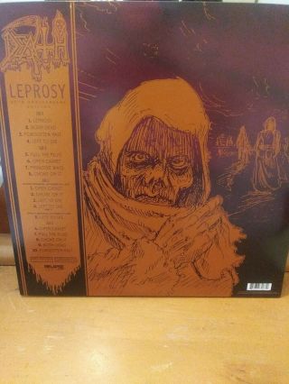 Rare Dlx.  Ltd.  Ed.  DEATH - Leprosy LP Clear Vinyl - NM - Look 2