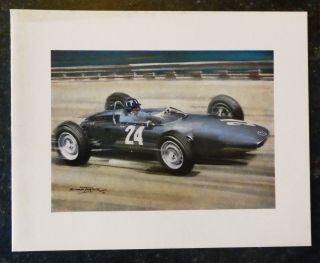 1962 Michael Turner Motorsport Card - Full Card A12x - Hill - Brm - Monza Rare
