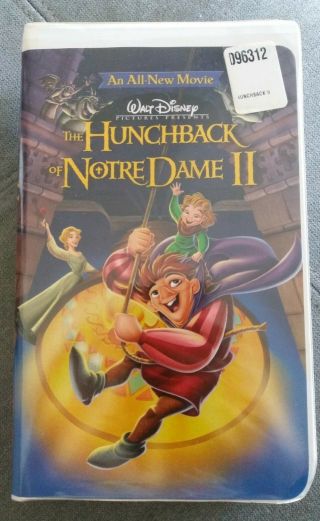 The Hunchback Of Notre Dame Ii Vhs Disney Clam Shell Oop Rare L Ike 2 Two