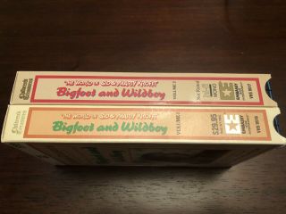 Sid & Marty Krofft ' s Bigfoot and Wildboy Volume 1 & 2 - VHS - RARE 3