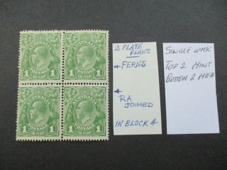 Kgv Stamps: Block Of 4 - Rare - Must Have (t457)