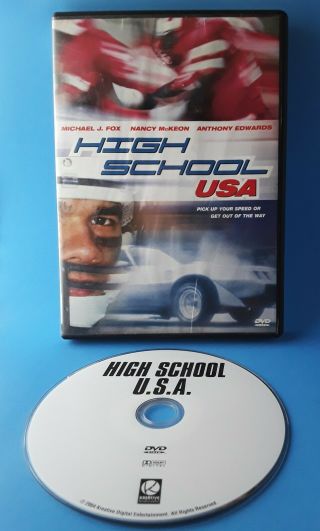 High School Usa (dvd,  2004) ☆rare & Oop☆1983 Michael J Fox Comedy☆free Shipping☆