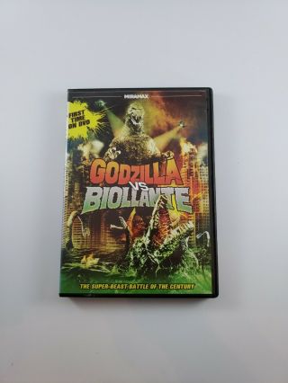 Pre - Owned Godzilla Vs.  Biollante (dvd,  2012) Rare Miramax Release Oop Htf