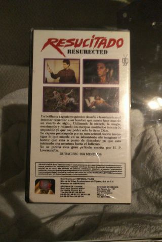 Resucitado Resurected VHS Spanish Rare 3