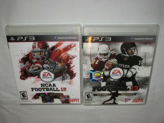 NCAA Football 12 & 13 (PS3,  Sony PlayStation 3,  EA Sports) RARE, 2