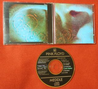Pink Floyd Meddle Japan Cd Black Face Label Rare Oop 1press 7a3 No Target