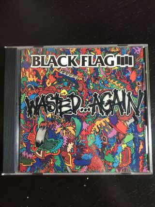 Black Flag - Wasted Again (cd,  Sst Records) Oop Rare Punk,  Henry Rollins,  Cd 166
