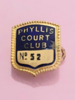 Rare Phyllis Court Club Henley Regatta Badge 1947
