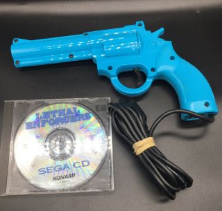 Sega Cd Oem Justifier Light Gun For Lethal Enforcers Sega Genesis Rare